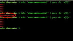 Undefined Behaviour With Grep -E