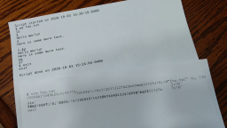 Using A Piece Of Paper As A Display Terminal - ed Vs. vim