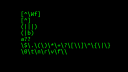 Interesting Regular Expression Test Cases