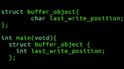 Be Careful When Using Scoped Structures In C